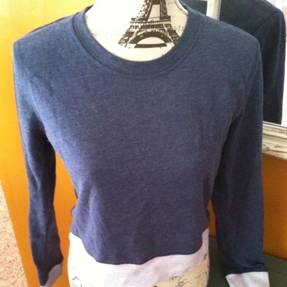VS Blue Crop Sweatshirt S